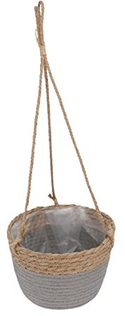 YARNOW 1pieza Cesta Colgante De Hecha Mano Maceta Decorativa para Plantas Diseño Nórdico para Interior y Exterior