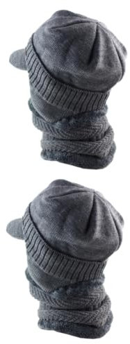 CALLARON 2st Anzüge Für Männer Herrenanzüge Mütze Für Männer Mütze Und Lätzchen-kit Beanie-mütze Herrenschal Schal Für Männer Hüte Für Männer Mützen Für Männer Overall Absicherung Mann