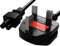 STORESOLOGY Premium IEC C5 Power Cable - UK Plug, 1.5M/5FT, Cloverleaf Connector, Ideal for Laptop Chargers, Projectors, Mains Cables & Power Supplies, Durable & Flexible, Universal Compatibility.