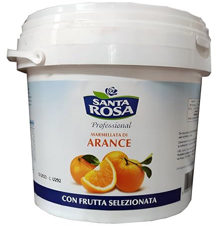 Santa Rosa Marmellata di Arance Con Frutta Selezionata Barattolo da 3 Kg
