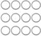 12 Stück Fahrradteile Kugellager, Kugelring, Ball Käfig, Lenker Lenkkugellager Stahl Ball Retainer Für Fahrrad