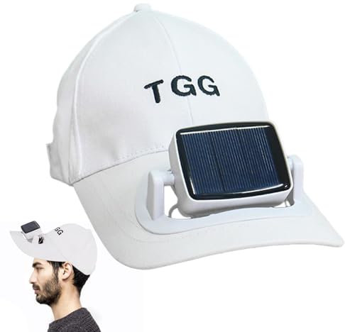 Sombrero De Ventilador con Energía Solar, Gorra De Béisbol para Hombre con Ventilador Solar, Sombrero De Sol UV De Verano De ala Ancha con Hebilla Ajustable para Viajes De Camping