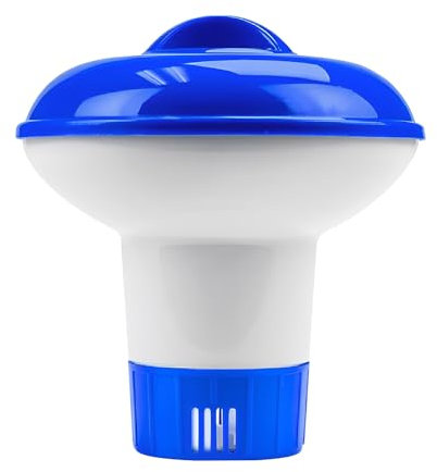 Chlorine Dispenser, 5 inch Floating Chlorine Dispenser, Floating Tank Filter, Blue
