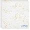 Uadme Placa de Acrílico 3mm, 2 Láminas Acrílicas con Purpurina, Placa Acrilico Transparente Brillante, 30,5 x 30,5 cm, para Decoración de Bricolaje, Artesanía, Corte, Grabado(Lámina de oro)