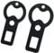 2pcs Flat Bottle Opener, Metal Durable Beer Opener Metal Portable Beer Bottle Opener Key Chain Durable Bartender Bottle Cap Opener Keychain Keyring Ring for Home Kitchen Restaurant Bar