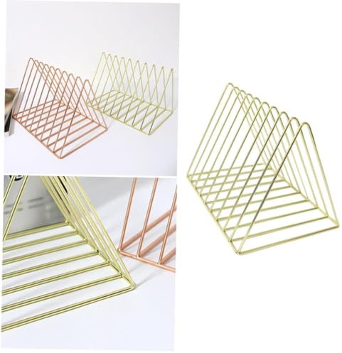 NUOBESTY 9 Grids Dreieck Bücherregal Eisen Schreibtisch Organizer Für Brief Büro Dokument Lagerung Rack