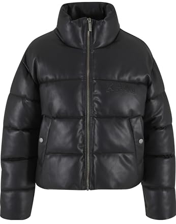 Karl Kani Serif Crop PU Puffer Jacket