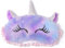 Schlafmaske Kinder, Ultraweich Schlafmaske Kinder Mädchen 3D Süße Tiere Schlafbrille Kinder für Mädchen Jungen Damen Nickerchen Reisen (Lila,Einhorn)
