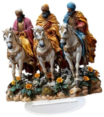 Oshhni Tischdekoration, Reiter-Display, Mehrzweck-Desktop-Accessoire, Schreibtisch-Theke, hängende Dekoration