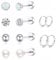 Titan Ohrringe Damen 6 Paare Medizinische Ohrstecker Ohrstecker Chirurgenstahl Chirurgenstahl gesundheitsstecker Medizinische Ohrringe Titan für Frauen und Mädchen