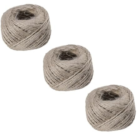 NUOBESTY 3stücke Hanfseile Farbiges Seil Stark Für Gartenarbeit Basteln Geschenkbündelung DIY-projekte Naturmaterial Flexibel Und Wiederverwendbar