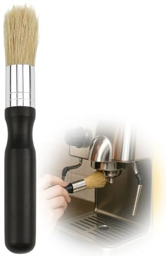 Barista Brush - Vegan Coffee Brush for Espresso Machines, Portafilter Accessories & Coffee Grinders, Sustainable Barista Accessories & Espresso Accessories for Effective Cleaning