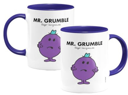 Mr. Men Mr. Grumble Large Porcelain Colour Handle Mug Little Miss