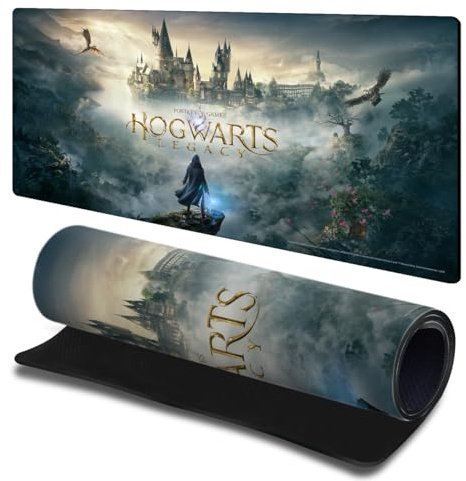 Head Case Designs Offizielle Hogwarts Legacy Wichtige Kunst Grafiken 23.62 x 11.81 x 0.12 inches (600 x 300 mm) - L Gaming-Schreibtisch PC-Tastatur Mauspad