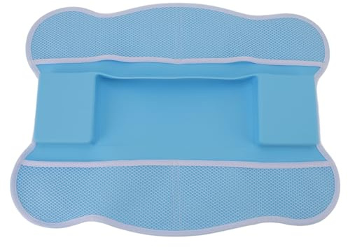 Bathtub Splash Guard Play Shelf Area Double Sided Mesh Pockets Bath Toy Storage Splash Proof Silicone Suction Cup Design for Toddlers Kids Bath Time