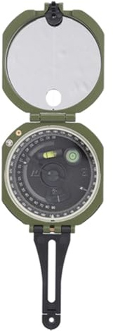 Ausla Geologisches Navigationsgerät aus Aluminiumlegierung und Zinklegierung mit Leuchtendem Navigationsgerät mit Einer Genauigkeit von ±1° Zum Wandern, Orientierungslauf, Vermessung und