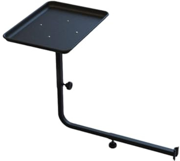 Milageto Plateau de Coiffure Salon Tablette Organisateur Chariot Support Outils Métal Fixation sur Chaise avec Rangements pour Sèche Cheveux Fers et Brosses