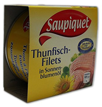 Saupiquet ThunfischFilet in Sonnenblumenöl (1 x 185 g Packung)
