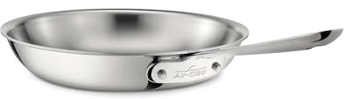 All-Clad 4110 Stainless Steel Pfanne | 25,4 cm | Alle Herdarten, auch Induktion | Mehrere Schichten | Gleichmäßige Wärmeverteilung | Edelstahl