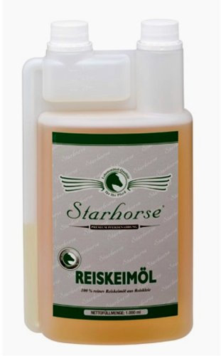 Starhorse Reiskeimöl für Pferde 1 Liter Dosierflasche