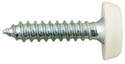 Connect 31546 Number Plate Screw White No 10 x 1 100pc