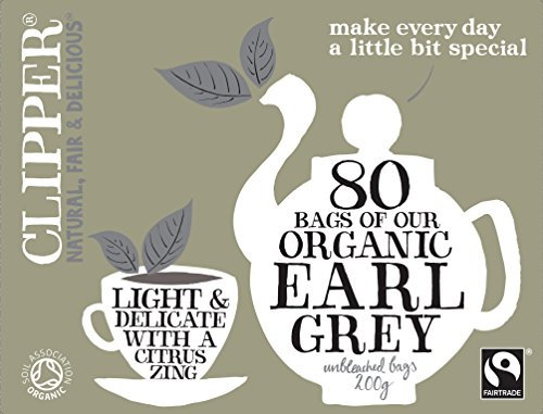 Clipper Organic Fairtrade Everyday Earl Grey 80 Teabags 200 g (Pack of 6)
