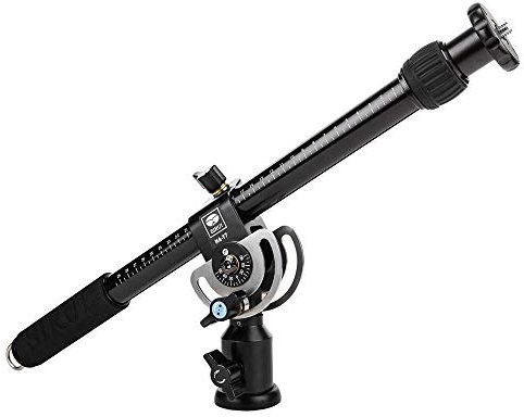 Sirui HA-77 Teleskop-Auslegearm (Horizontalarm 77 cm mit Lasthaken, Belastbar bis 5 kg) schwarz