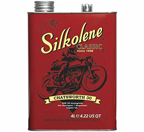 Silkolene Chatsworth SAE 30 Classic & Vintage Monograde Mineral Engine Oil - 4 Litres