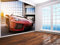 Red Fast Sports car in Modern Urban Style Photo Wallpaper Wall Mural (64703073) (130gsm Budget, XL 190cm Wide x 148cm high)
