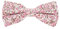 Noeud Papillon Liberty Vieux rose et Blanc - Noeud Papillon Homme Fleuri Rose vieilli - Mariage champetre à Fleurs - Cérémonie thème Floral