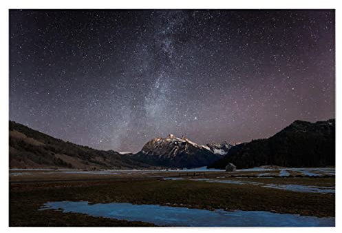 artboxONE Poster 60x40 cm Natur Natur Fluebrig hochwertiger Design Kunstdruck - Bild Sterne Himmel Landschaft