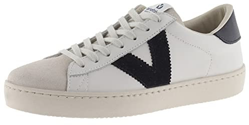 victoria Basket Unisex Berlín Piel & Piezas En Contraste & Puntera Serraje 1126142 para Adulto Marino 42