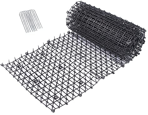 Fenteer Scat Mat, Tierabwehr, Katzen Spikes, Tierbarriere aus Kunststoff, 2 Größe zur Auswahl,Dornengitter für Katze, Marder, Taube, Zaun, Fensterbank, Dach - 2m