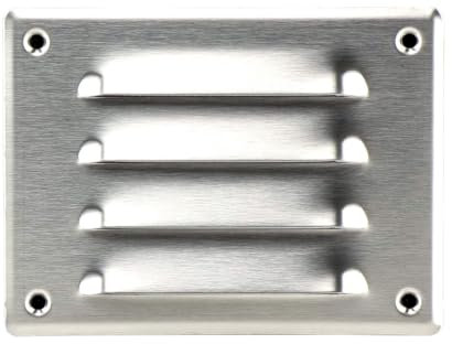 Steinberg14 Edelstahl 140x105mm Lüftungsgitter Metall Abluftgitter Abdeckung mit Nagetierschutznetz - Abluft Gitter