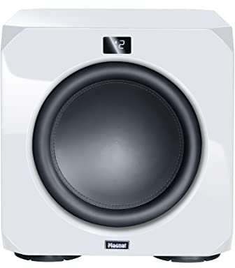 Magnat Omega CS 12, leistungsstarker Aktiv-Subwoofer für Tiefe und präzise Bässe für Heimkino und Musik - Elegantes, Zeitloses Design mit hervorragendem Sound