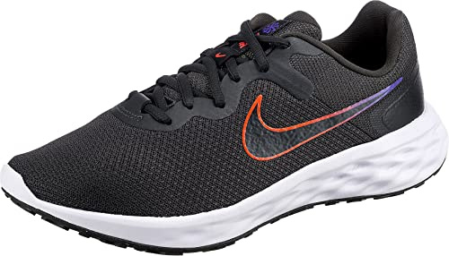 Nike Herren Revolution 6 Running Shoe, Anthracite/Rush Orange-White, 41 EU