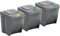 DANIEL JAMES Housewares 3 x 25L Recycle Bins Food Stackable Waste Recycling Kitchen Garden Dustbin Lids
