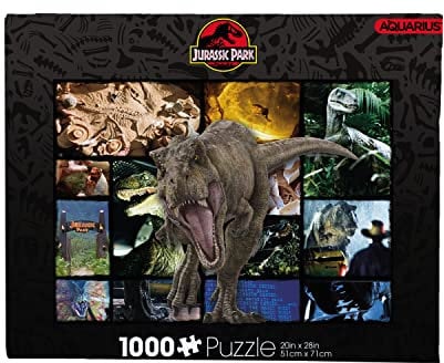 AQUARIUS Jurassic World Collage Puzzle (1000 Teile Puzzle) – Offiziell Lizenziertes Jurassic World Merchandise & Sammlerstücke – Blendfrei – Präzise Passform, 55,9 x 71,1 cm