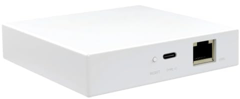 Tuya ZigBee 3.0 Wired Gateway,Smart Home Hub Wired Bridge,Compatible with Alexa/Google Assistant, Work with Smart Life APP Tuya ZigBee Smart Device, White