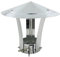 Caperuza salida humos sombrerete antiviento estufa pellet leña tapa terminal tubo chimenea barbacoa antilluvia conducto (180mm Diámetro interior)