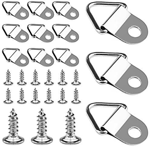 Sinofort 100 Pezzi Ganci per Quadri Muro Ganci Appendi Quadri Ganci Quadri Pesanti Gancio Quadro Appendi Quadro per Cornici per Foto Immagini Appese(Argento)
