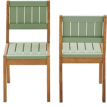 Vertbaudet 2 Stühle Outdoor Kindergarten Summer Khaki TU