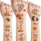 Tiere Tattoo Kinder,10 Blätter Tiere Tattoo Sticker Set Hautfreundlich Kindertattoos für Jungen Mädchen Wasserfest Temporäre Klebetattoos Kinder,Mitgebsel Kindergeburtstag Gastgeschenke Party Deko