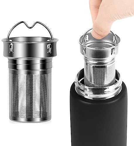 Linkidea 2 Pack Water Bottle Tea Infuser for Loose Leaf Tea, Compatible with CamelBak Chute Mag, Carry Cap 20oz/25oz/32oz/40oz Attachment, 304 Stainless Steel Mesh Strainer