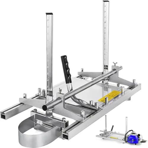 BDJSN Portable Chainsaw Mill,Sawmill for 16-36 Chain Saw Bar, Chainsaw Milling Rail Ladder Guide Tool for Builders and Woodworkers Planking Milling Wood Chainsaw Tools