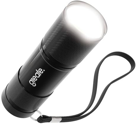 greate mini Lampe de poche LED petite et puissante pour sac à main incl. piles - Lampe torche enfant en aluminium fonctionnant sur piles avec 175 lumens - Mini lampe torche pour enfants et adultes
