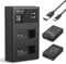 K&F Concept LP-E12 Batteries and Charger Set for Canon EOS M Battery Compatible with Canon M50 M100 M200 EOS M Cameras