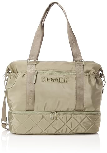 Steve Madden Damen Barri Quilted Overnighter with Shoe Compartment ÜBERNACHTEN, Oliv/Blatt für Mich (Leaf It to Me)