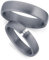 123traumringe Eheringe in Tantal I Edle Partnerringe mit Brillant & Etui I Gravierbare Eheringe mit Ringgröße 50-70mm I Damenring in 4mm Breite + Herrenring in 5mm Breite & 1,9mm Stärke I P33B/P41