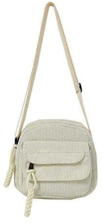 Aufona Süße Crossbody-Tasche für Damen, Kordsamt, Kawaii-Umhängetasche, ästhetisch, kleine Geldbörse